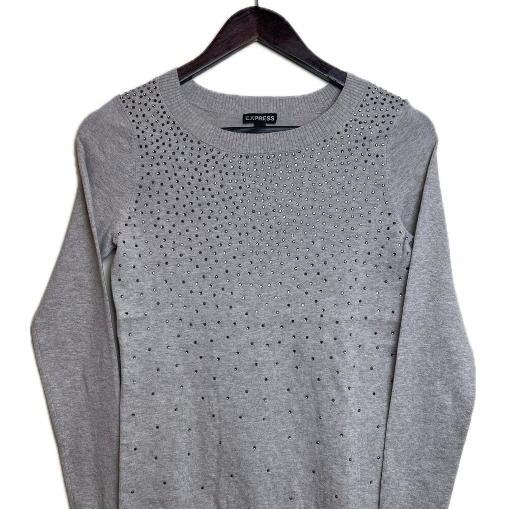 Y2k Express Rhinestone Sweater XS